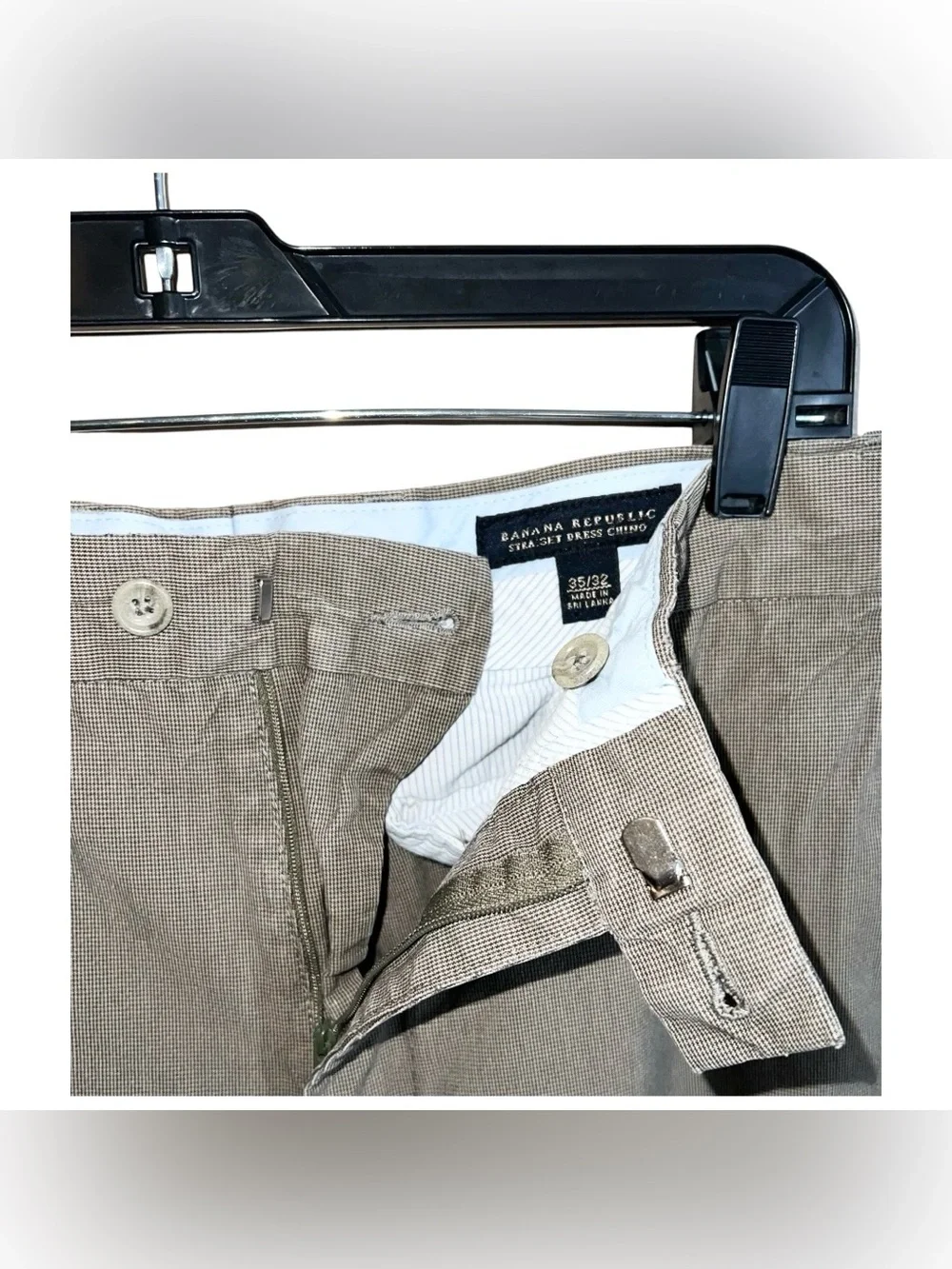 Banana Republic Straight Dress Chino Pants Men’s 35x30 Tan